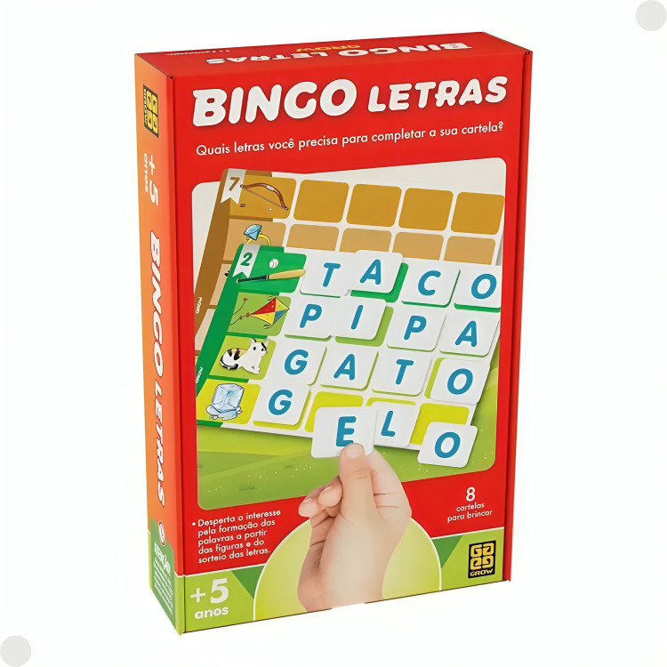 Jogo Bingo Letras 02320 - Grow