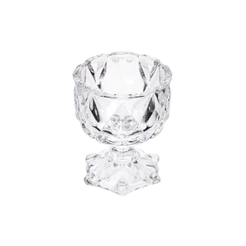 Porta Velas de Vidro Deli Diamond 5,5cm x 6,5cm - Lyor