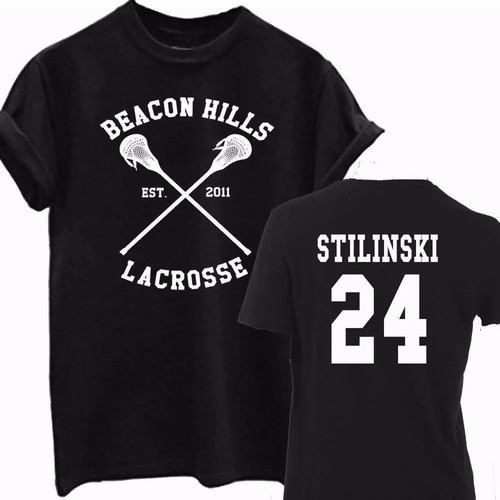 Camiseta Série Teen Wolf Lacrosse feminina baby look