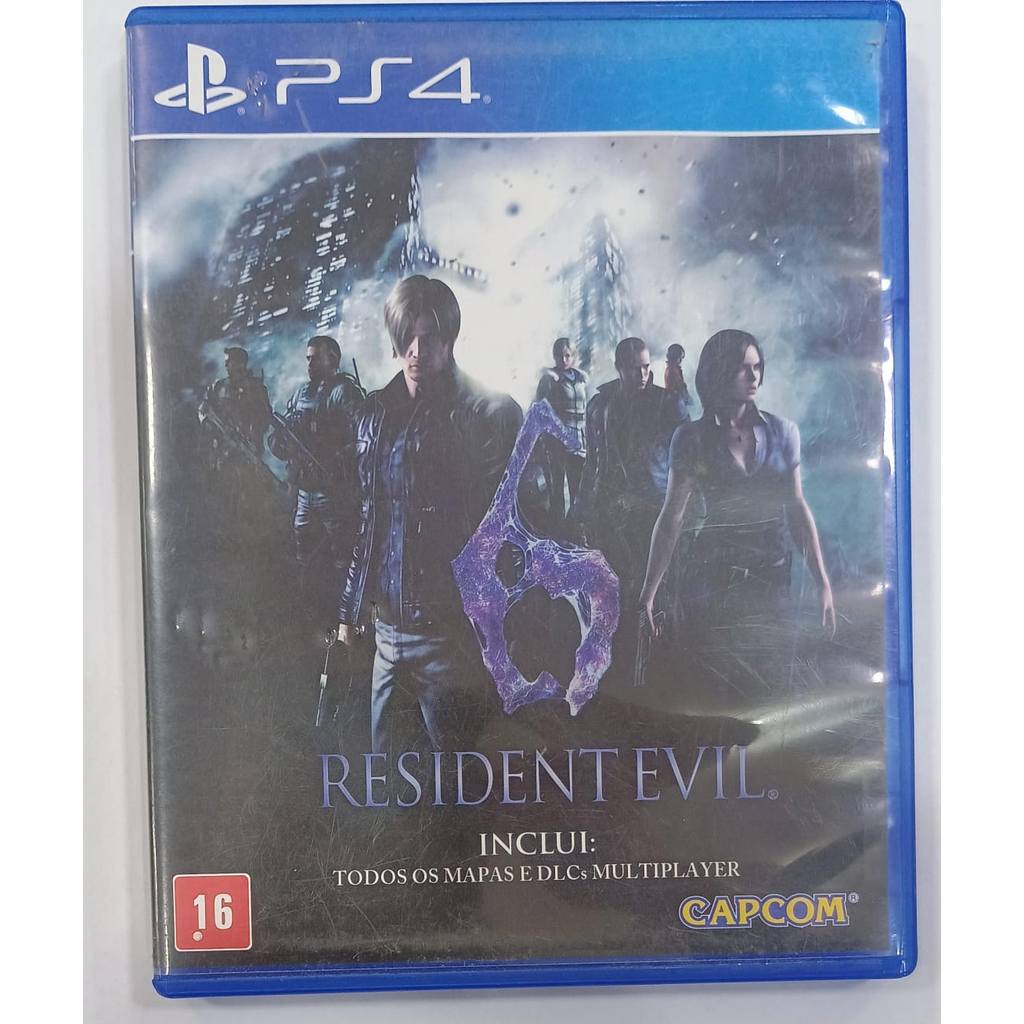 RESIDENT EVIL 6 JOGO PS4 FISICO USADO