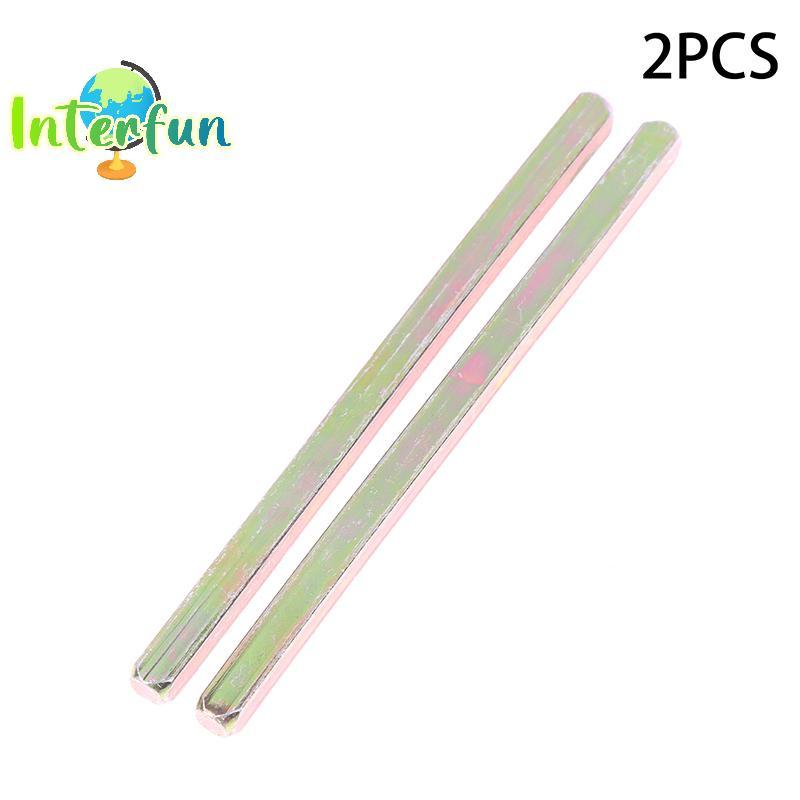 [InterfunB] 2 Pcs Comprimento Lateral 8mm Porta Lo Haste De Transmissão Body Quadrado Maçaneta De Ferro Biela Acessórios