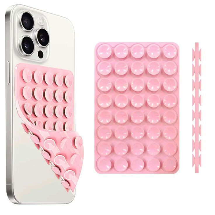 Fita Adesiva de Silicone de Dupla Face com Ventosa Antiderrapante para Suporte de Telefone Portátil para Uso em Casa, Ca
