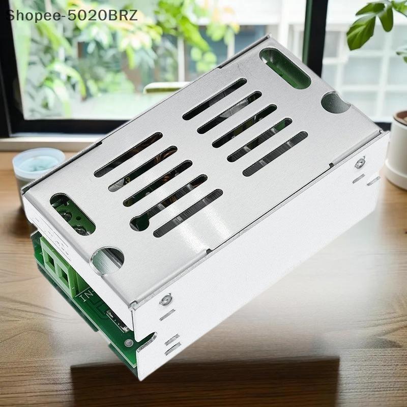 [THEBR] 1 Unidade 6V-55V 10A Módulo De Fonte De Alimentação Do Carregador De Tensão Ajustável Com Caixa De Alumínio 200W