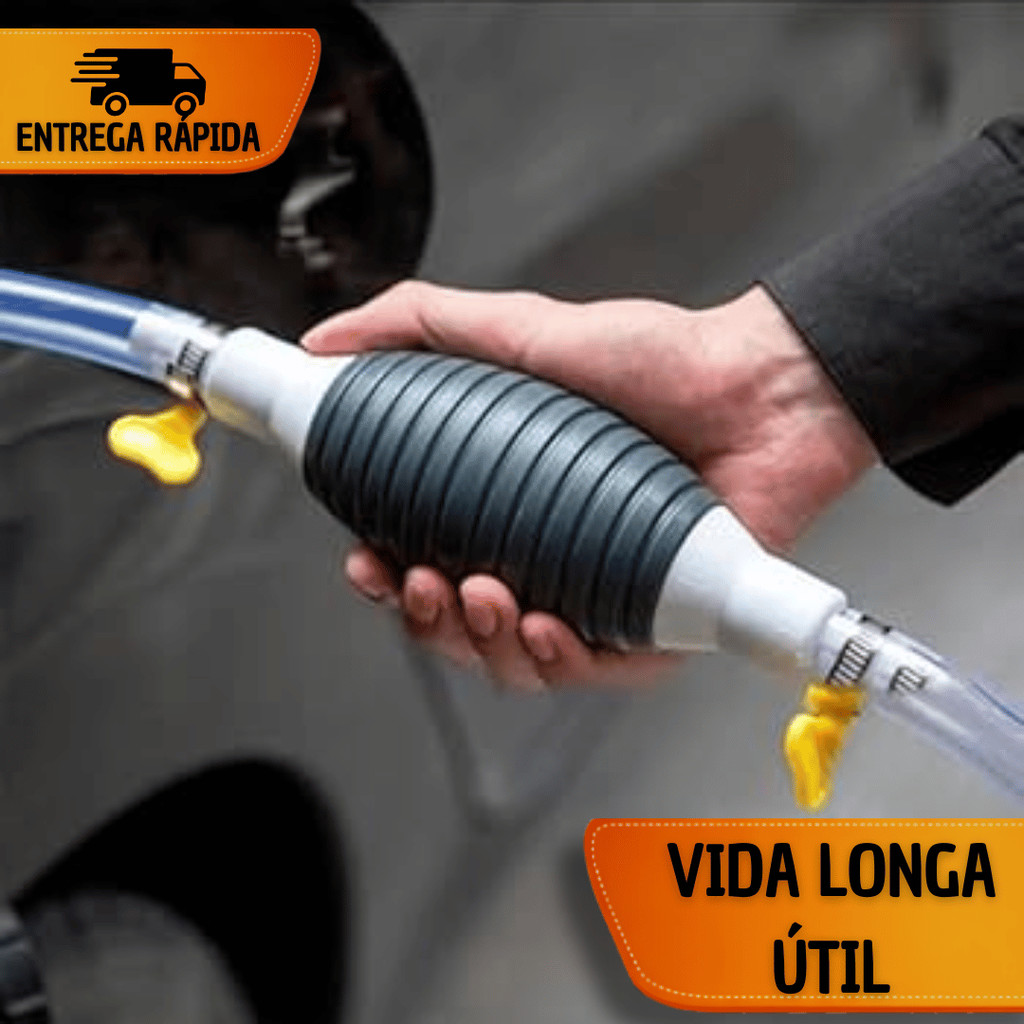 Ideal para Dia Dia Bombas Sucção Manual Com Mangueira + Abraçadeira Borboleta Gasolina Líquidos Praticidades — imagem 2 de 2