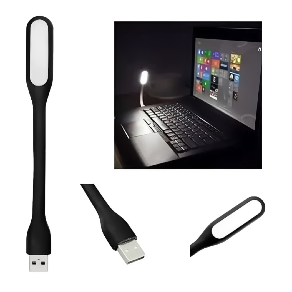 Mini Lâmpada Luz Noturna LED Flexível De 360 Graus USB Computador Luminaria Portátil De Mesa