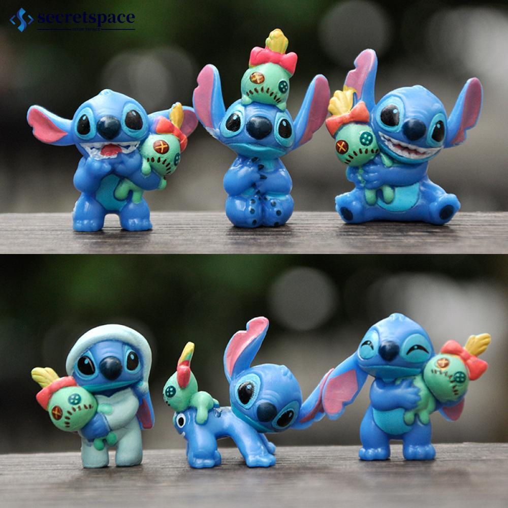 SECRETSPACE OM 6 Pçs/set Anime Personagem Ação Decoração Interior Do Carro Figura Modelo De Ornamento Fingurines Brinque