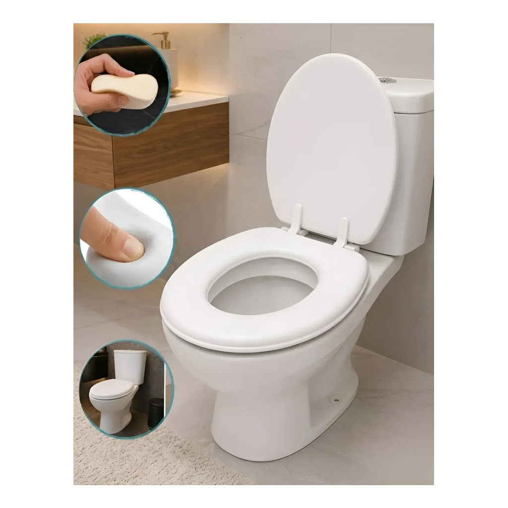 Assento Sanitário Almofadado Com Tampa De Vaso Universal Confortavel