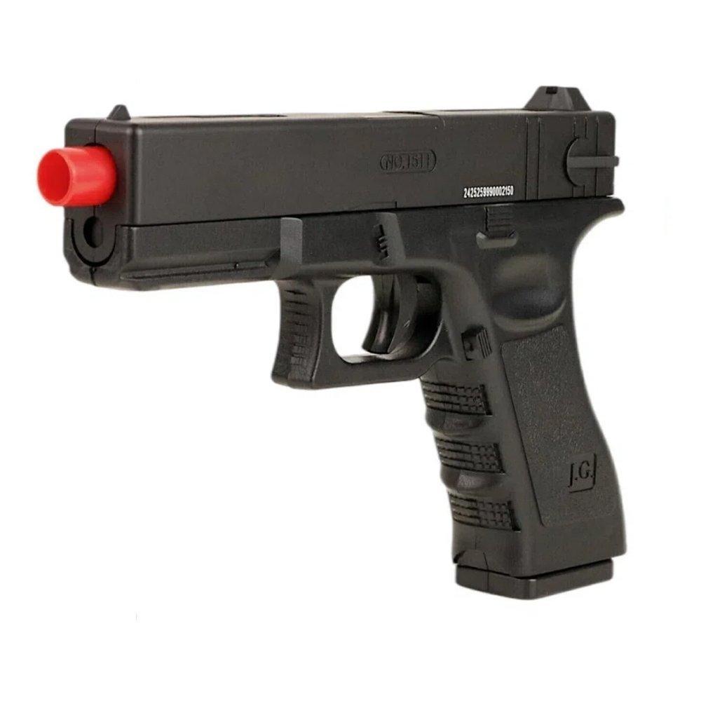 Pistola Airsoft GK G17 Slide Metal Spring 6mm + Kit Pro — imagem 2 de 2