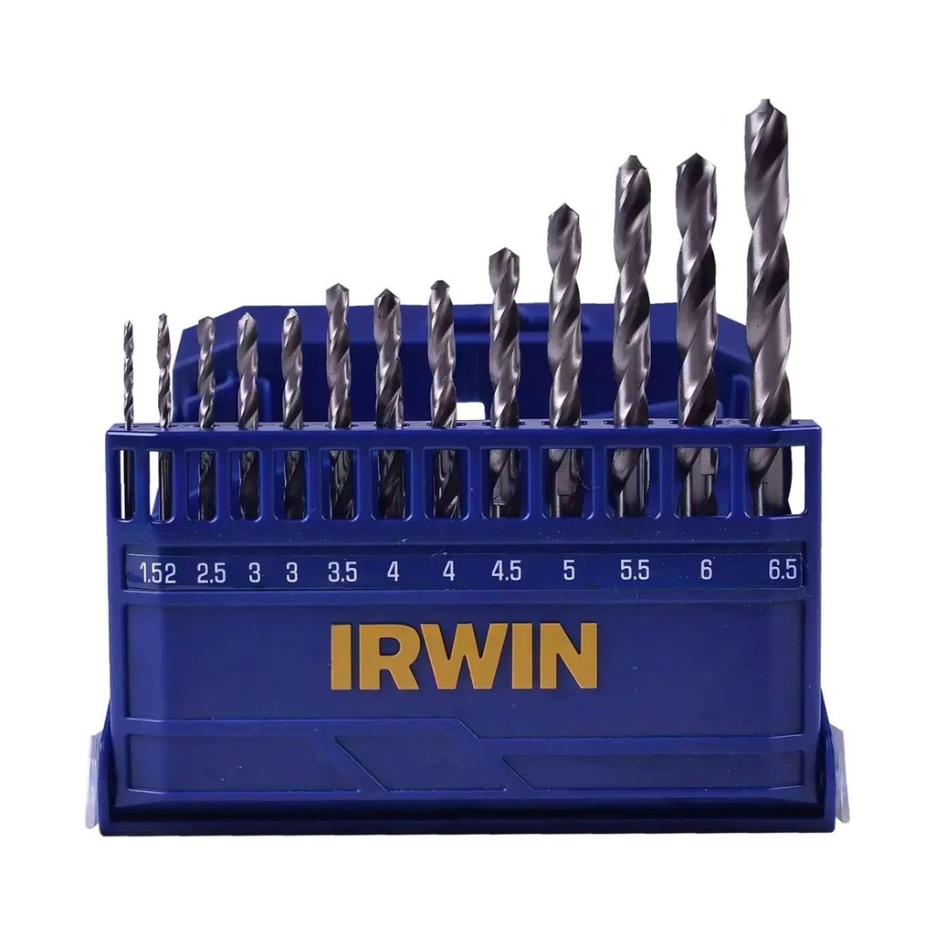Jogo de Brocas para Metal - 1,50 a 6,50mm - 13 Peças - Irwin