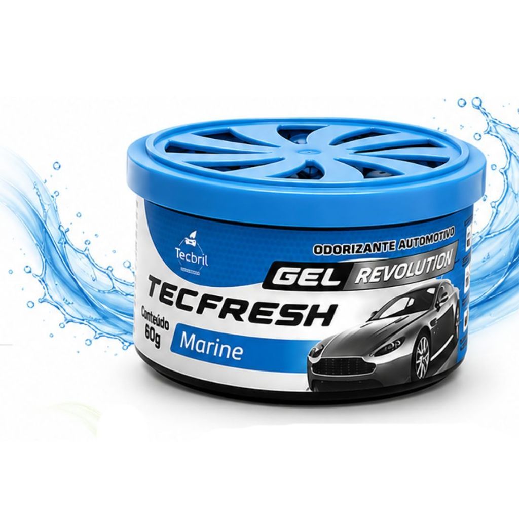 AROMATIZANTE GEL MARINE CHEIRINHO AUTOMOTIVO ODORIZANTE / PERFUME PARA CARRO - TECFRESH REVOLUTION