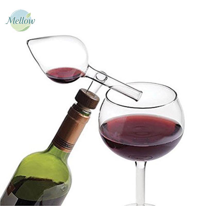 Aerador De Vinho De Vidro Suave , Derramador De Garrafa Tinto Em Forma De Pêssego , Bico Decantador Qui , Dispositivo De
