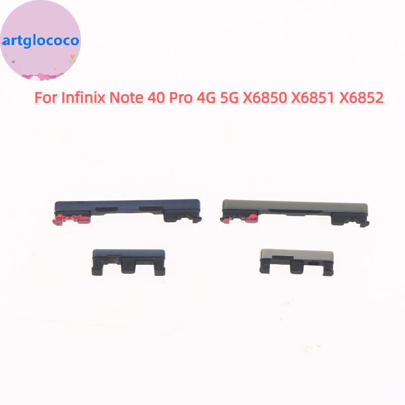Artglococo Para Infinix Note 40 Pro X6851 X6850 Kit Liga/Desliga Volume Cima E Baixo Botão Lateral Peças De Reparo Chave