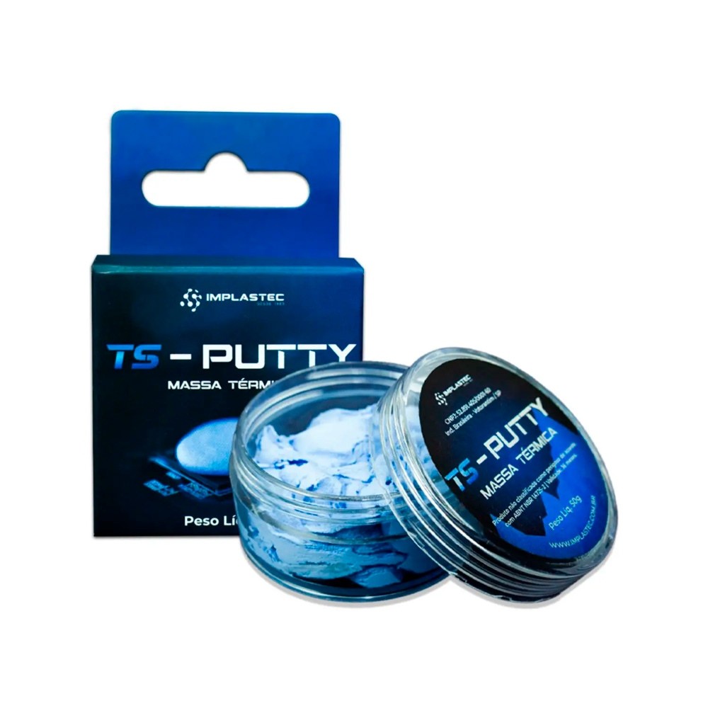 Massa Termica Implastec Ts-putty 50g 12,8 Wmk em Oferta na Shopee