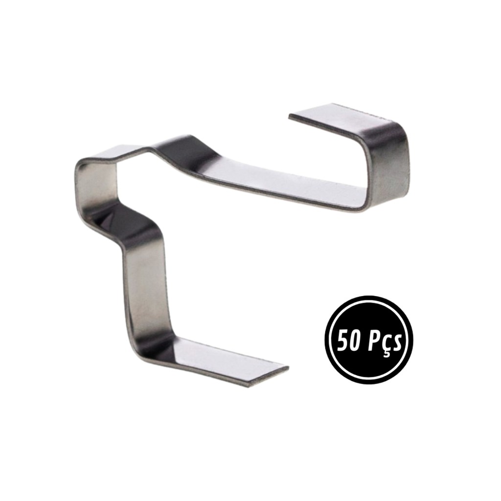 Fixador Inox Telha Cerâmica Anti Vendaval 50pçs - Fixa telha