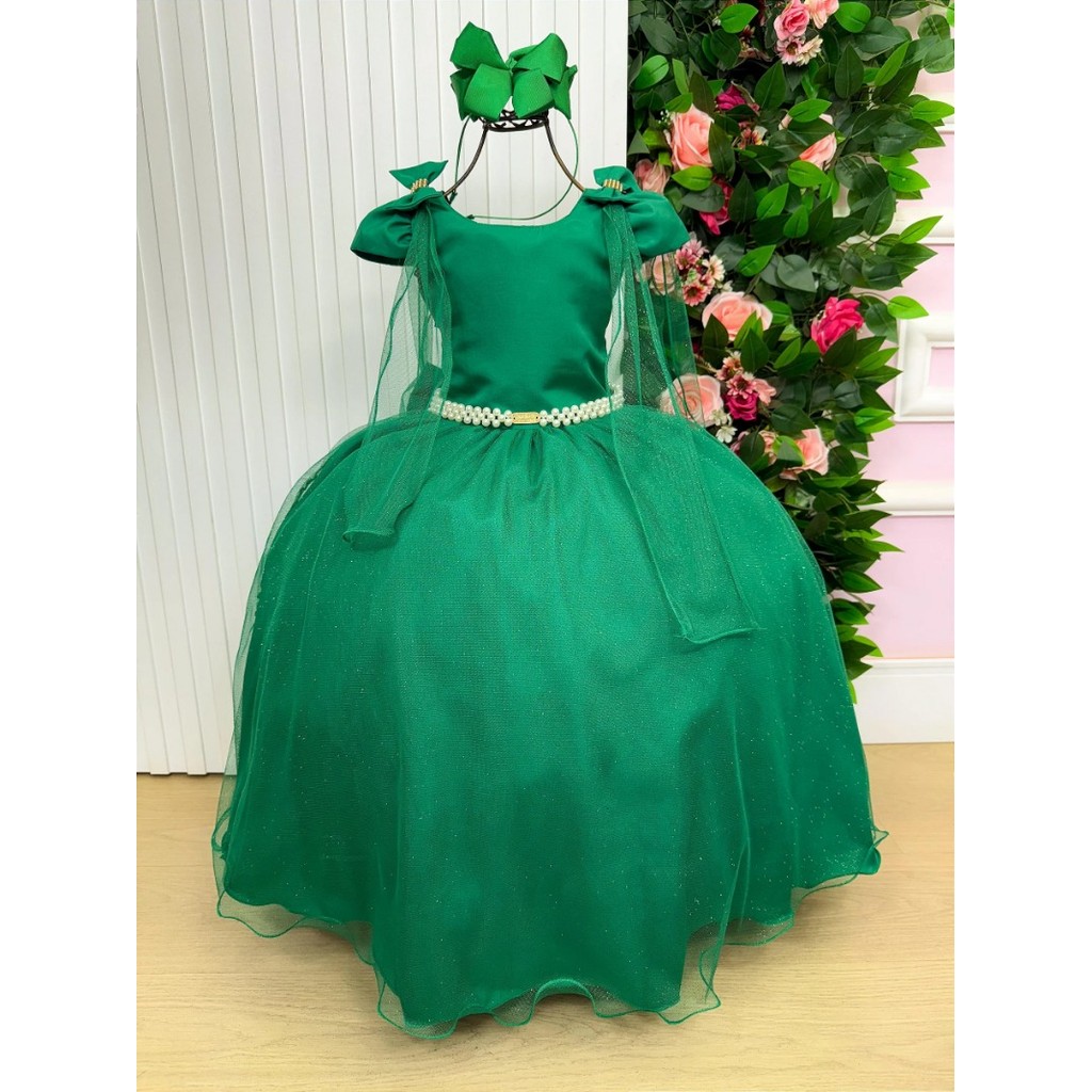 Vestido Banana Club Longo Diamante Verde Bandeira