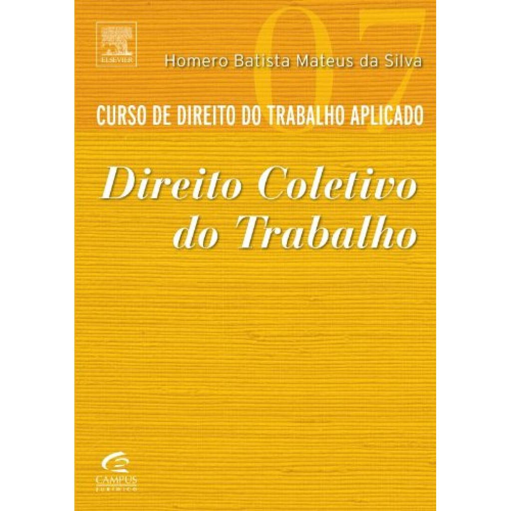 Curso de Direito do Trabalho Aplicado: Direito Coletivo do Trabalho - Vol.7