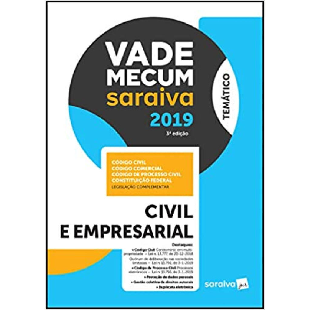 Vade Mecum civil e empresarial - 3ª edição de 2019