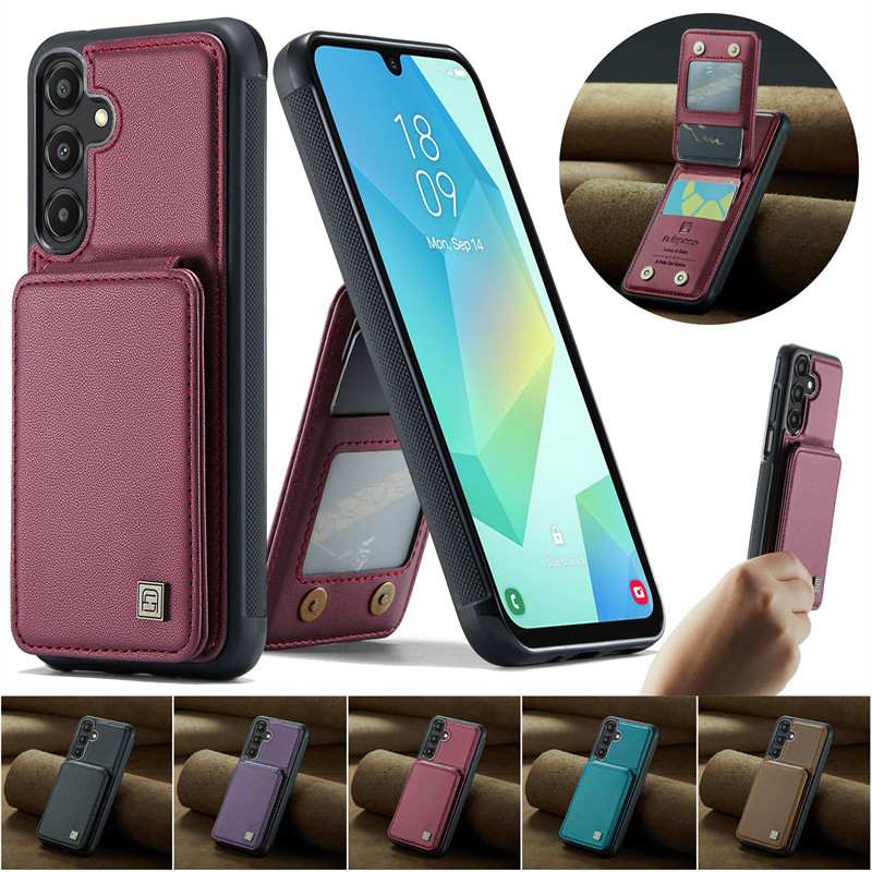 Carteira De Couro Magnético Caso Telefone Para Samsung Galaxy A56 A36 A26 A16 A55 A35 A15 A54 A34 A14 A73 A53 A13 Cartõe
