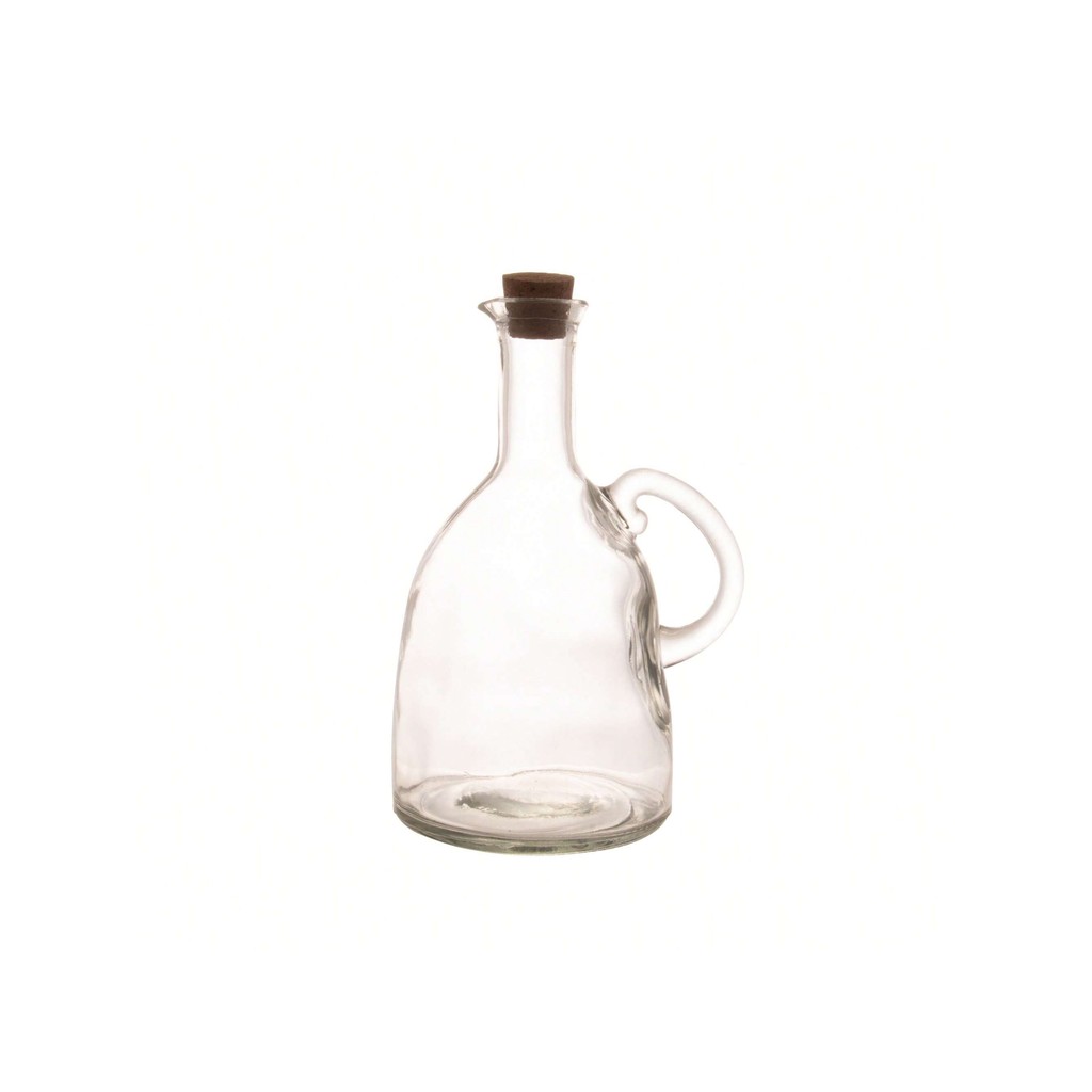Garrafa Galheteiro de Vidro Com Tampa de Rolha Cortiça Azeite e Óleo | Artigos de Cozinha - 580ml