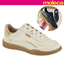 Tênis Feminino Casual Moleca Urbano Estiloso Moda Retro Tendencia