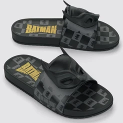 Chinelo Infantil Batman Grendene Kids Menino - Preto