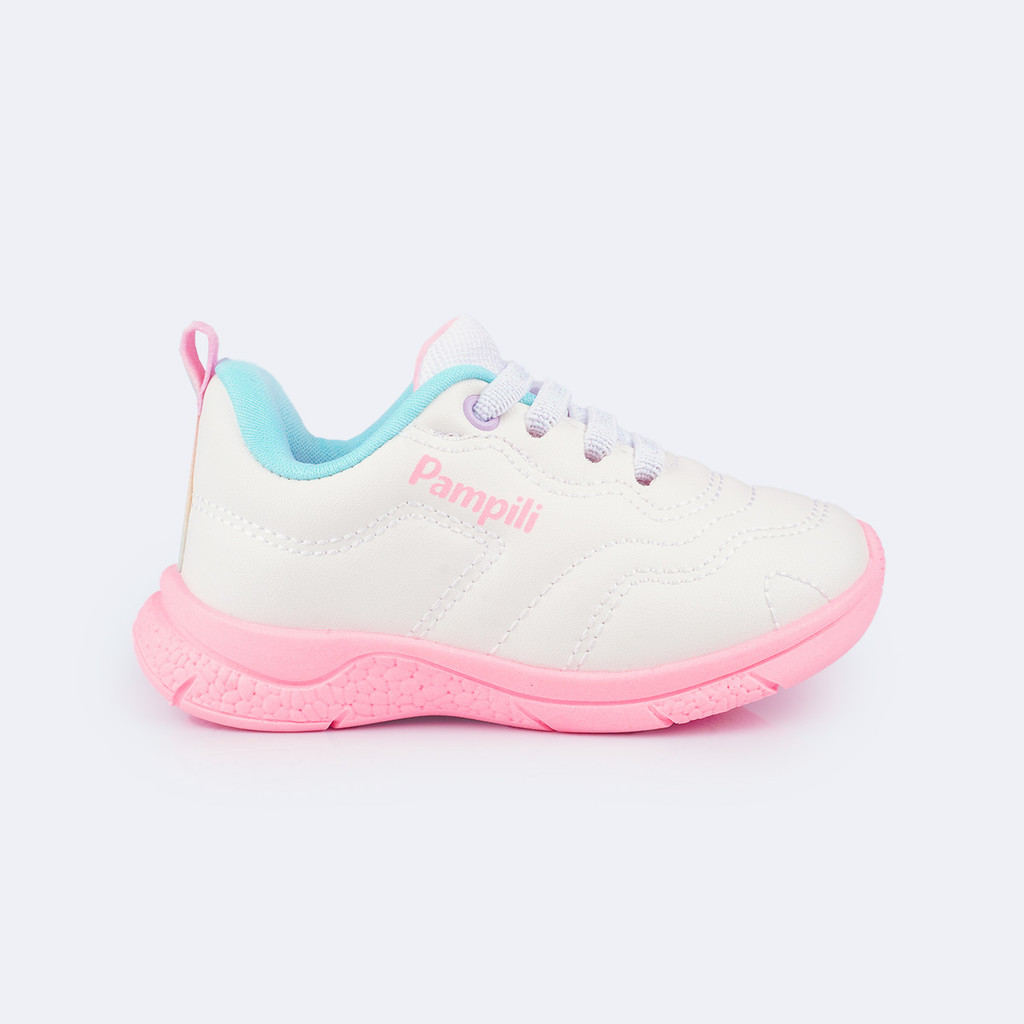 Tênis Infantil Confortável Calce Fácil Costura  Pampili