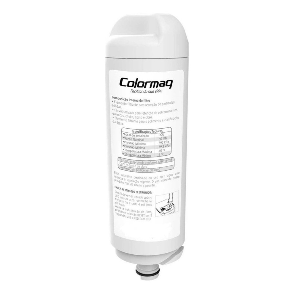 Purificador De Água Colormaq Filtro - 313.1.058 Branco Filtro Eletronico em Oferta na Shopee