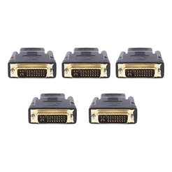 Kit De 05 Adaptador Hdmi Fêmea Para Dvi-d Macho 24+1