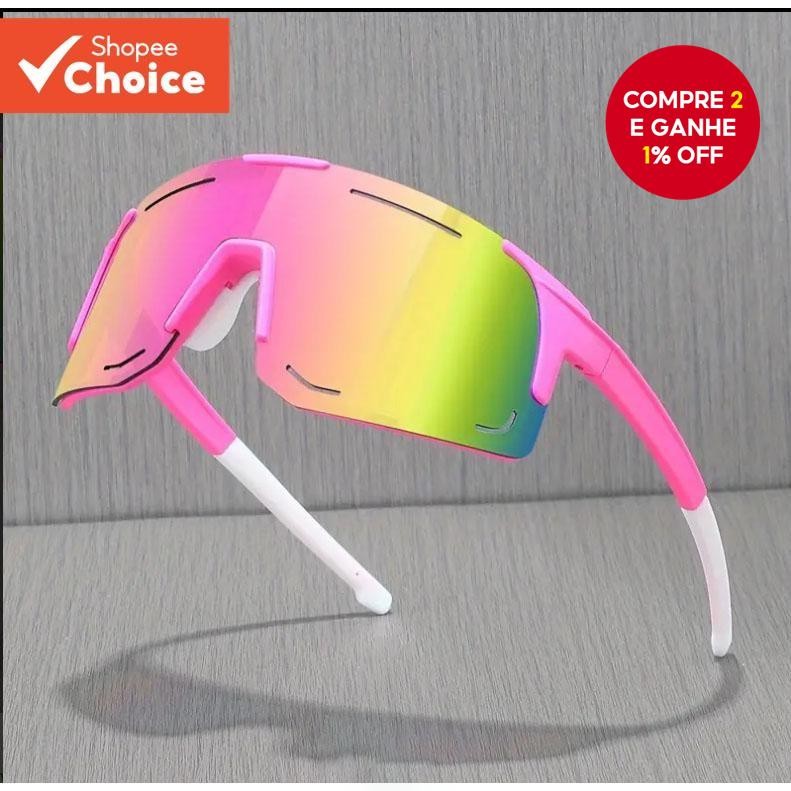 Óculos Esportivos Grandes Vintage Polarizados Proteção UV Para Ciclismo , Caminhada , Esqui , À Prova De Vento Ao Ar Liv