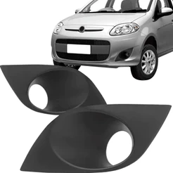 Grade Moldura Milha Palio G5 2012 2013 2014 2015 2016 2017 2018 Com Furo
