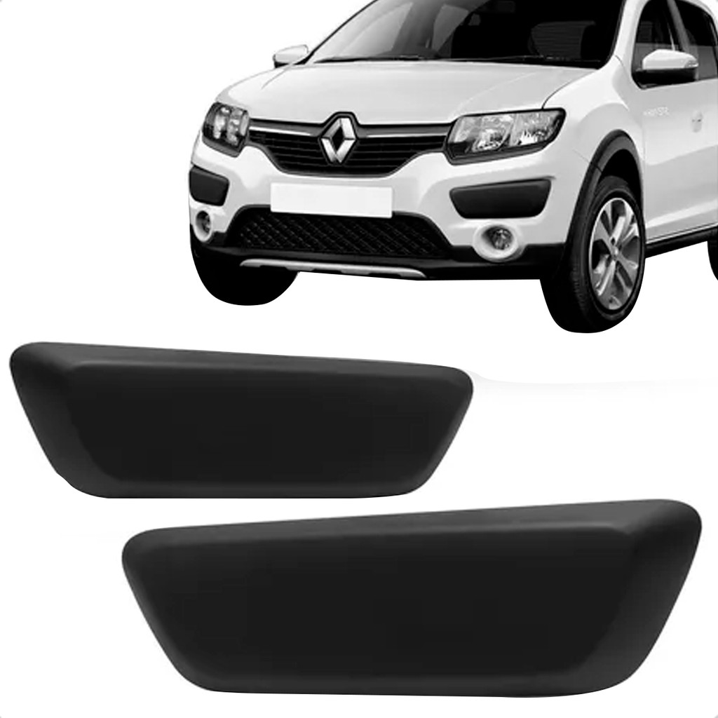 Par Moldura Parachoque Dianteiro Sandero Stepway 2014 2015 2016 2017 2018 2019