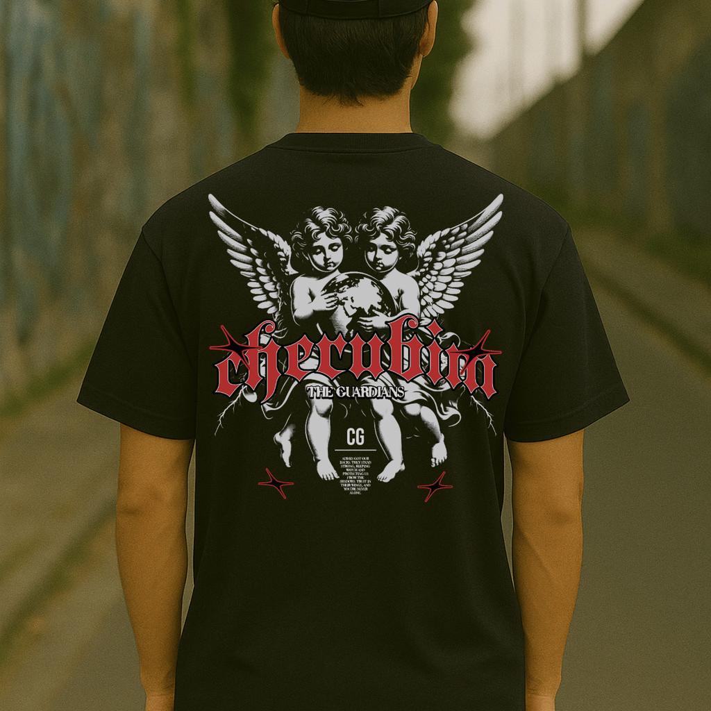 Camisa The Guardins Masculina Algodão Premium Estampada Casual Treino Academia Streetwear Slim Confortável