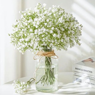 10/20/50 flores artificiais gypsophila falso gypsophila festa de casamento decoração para casa buquê acessórios DIY em Oferta na Shopee