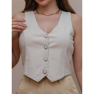 lulurunmoda - Colete Feminino em Viscolinho com Design Clássico - S935 em Oferta na Shopee