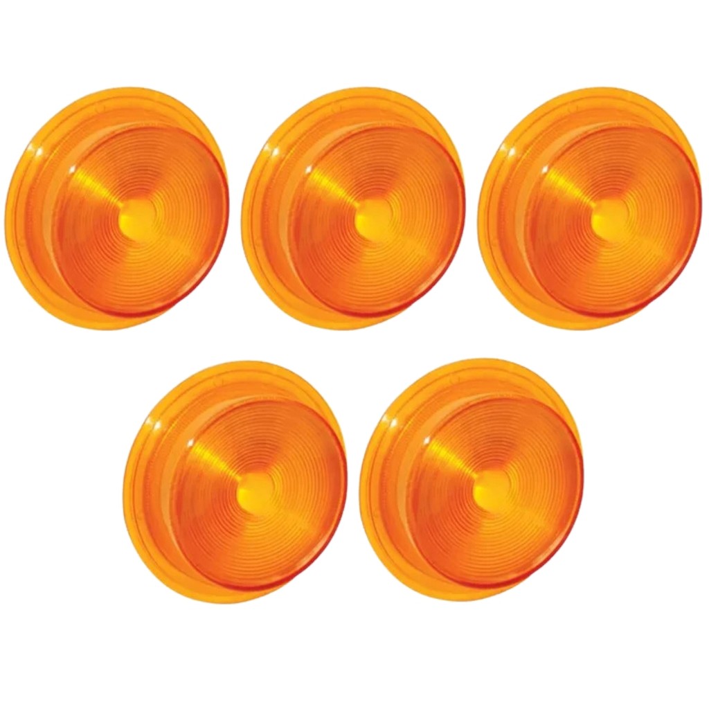 5 LENTE LANTERNA SINALEIRA FOGUINHO BOJUDA LENTE ALTA AMBAR em Oferta na Shopee