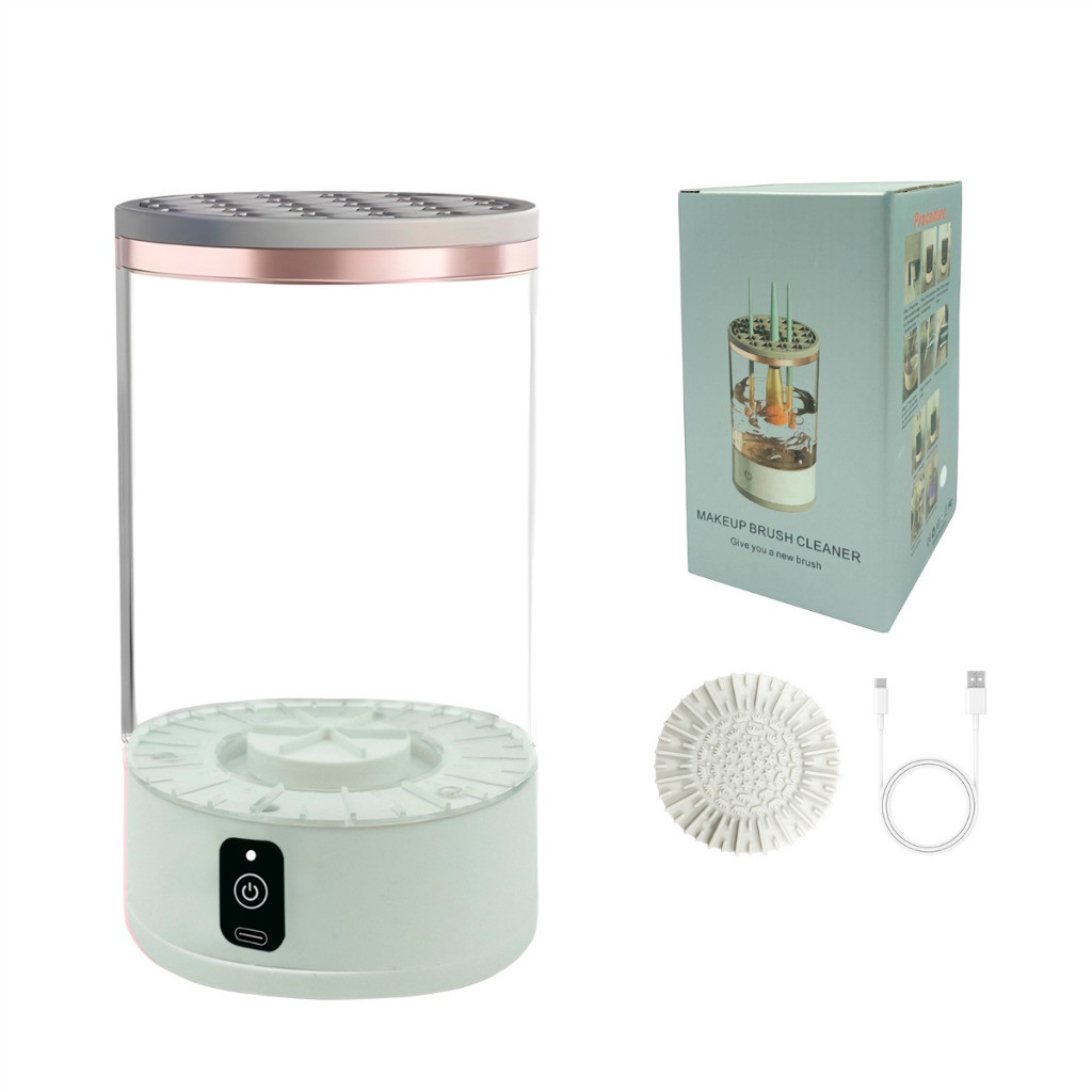 Limpador Pincel Esponja Maquiagem Elétrico USB Automático Lava Seca Armazena   jorge