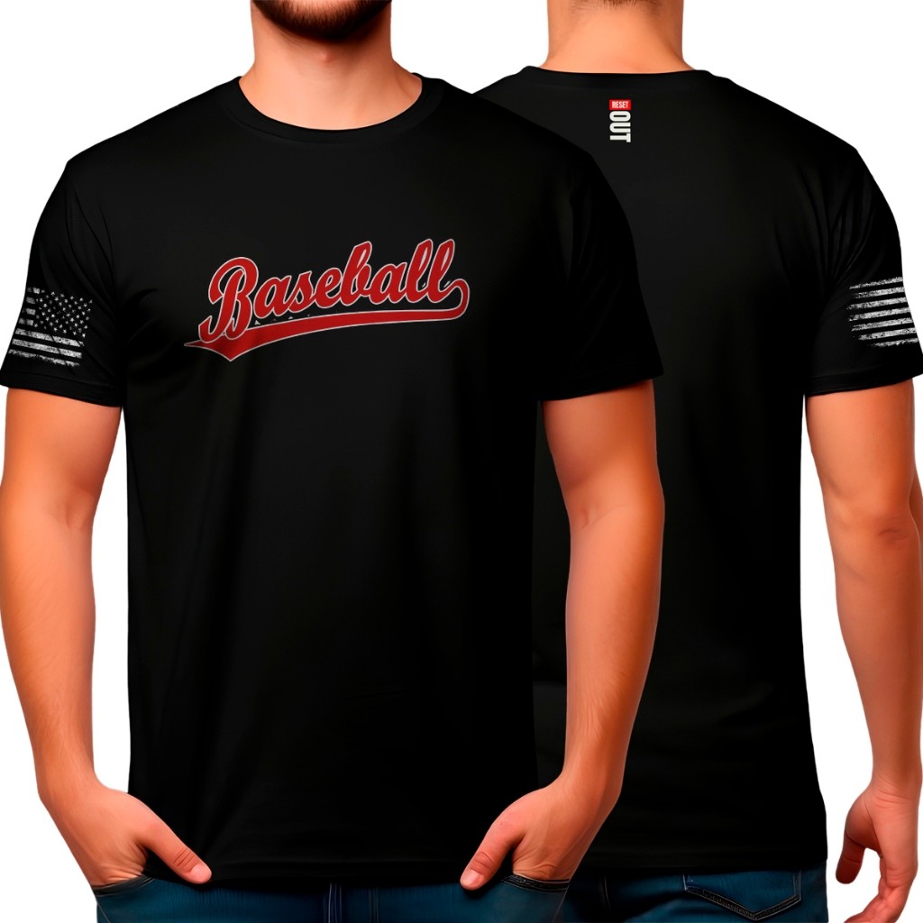 Camiseta Reset Masculino BASEBALL 100% Algodão Premium