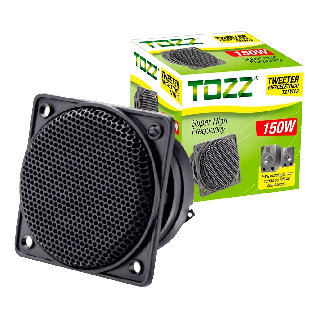 Mini Tweeter Piezo Eletrico Piezoeletrico 75rms 150w Tozz