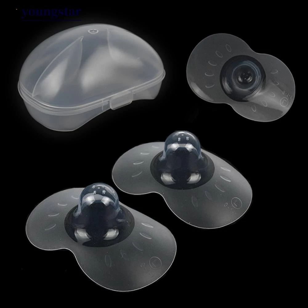 YOUNGSTAR 2 Pçs Silicone Amamentação Protetores De Mamilo Alimentação Mãe Escudos Capa De Proteção Macio Leite Enfermage
