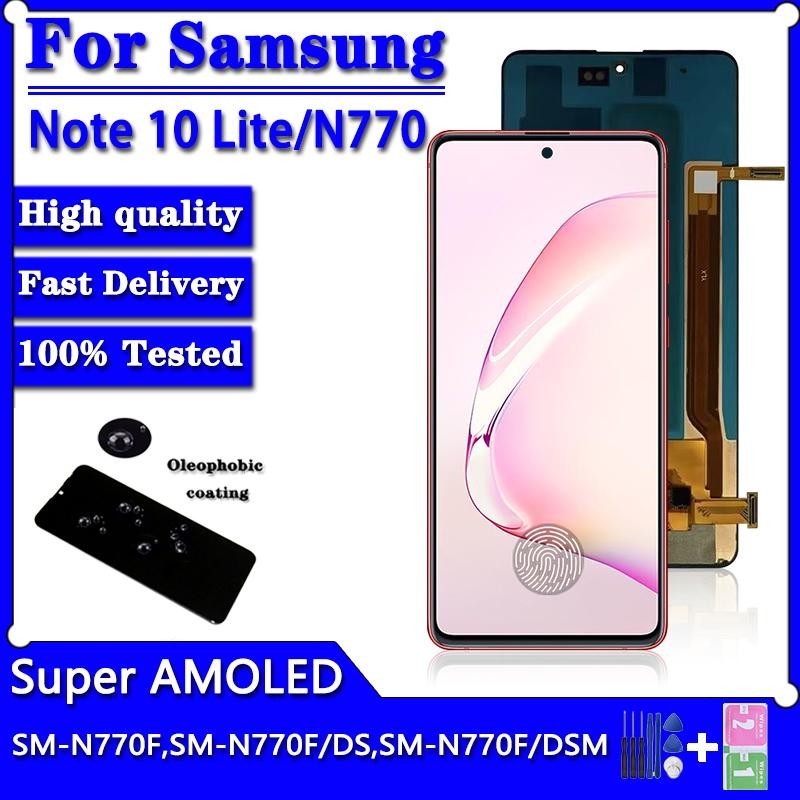 Super AMOLED Para Samsung Note 10 Lite 10Lite Display Lcd Digitador Da Tela De Toque Note10 N770F N770F/DS
