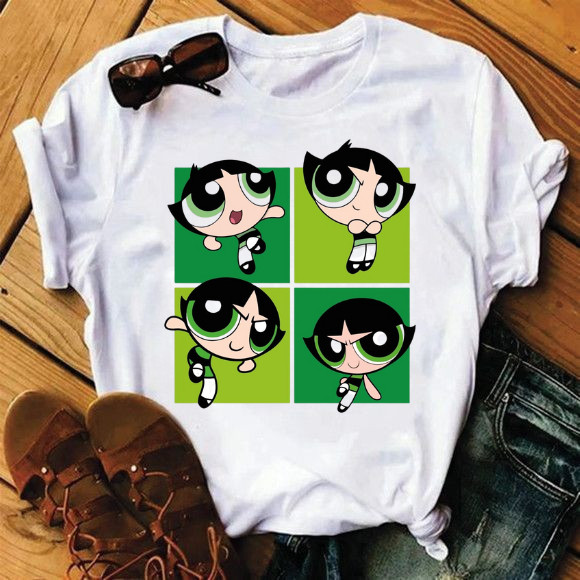 Camiseta Feminina T-shirt Basica Estampada Super Poderosas Blusinha 100% Algodão