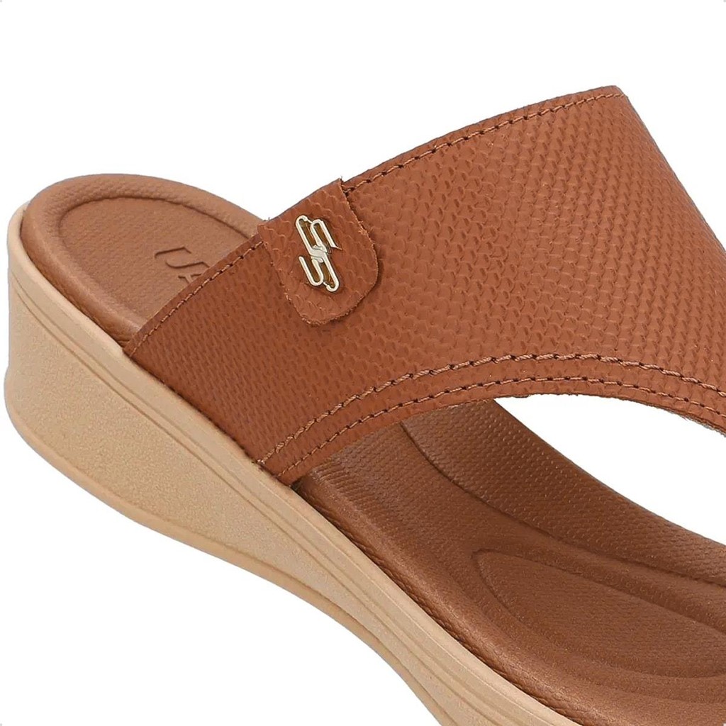 Detalhes do Chinelo Usaflex Feminino Salto Baixo Couro Casual UD04005