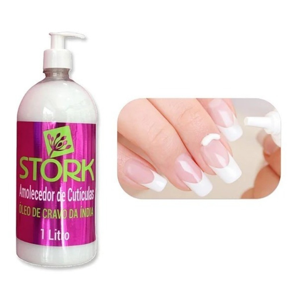 Amolecedor de Cutículas Stork 1 Litro Com Óleo de Cravo em Oferta na Shopee