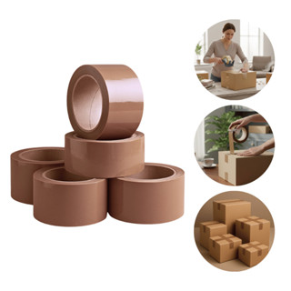 Fita Adesiva para Caixas e Mudanças – 45mm x 100m – Kit 5 ou 10 unid. em Oferta na Shopee