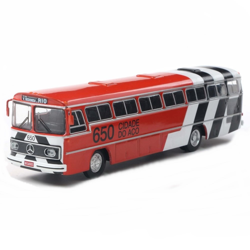 Miniatura Ônibus Mercedes Benz Monobloco O 355 "Cidade do Aço" - Séries 7 - 1:72 - BR Classics