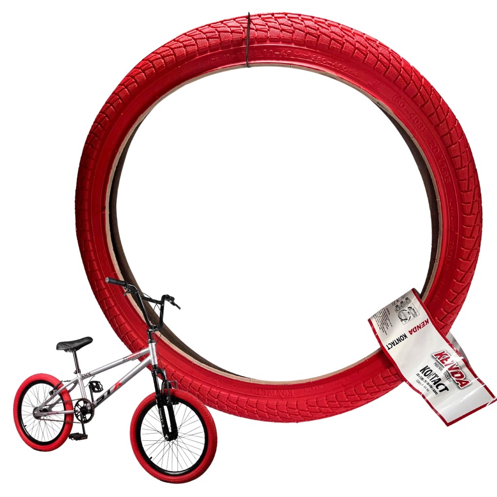 Pneu 20x1.95 K841 Vermelho BMX Bicicleta Freestyle Aro 20 Novo