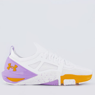 Tênis Under Armour Tribase Cross 2 Branco e Lilás em Oferta na Shopee