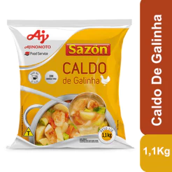 Caldo em Pó SAZÓN® Sabor Galinha 1,1kg - Mais Sabor - Ideal para Sopas, Arroz, Molhos e Risotos