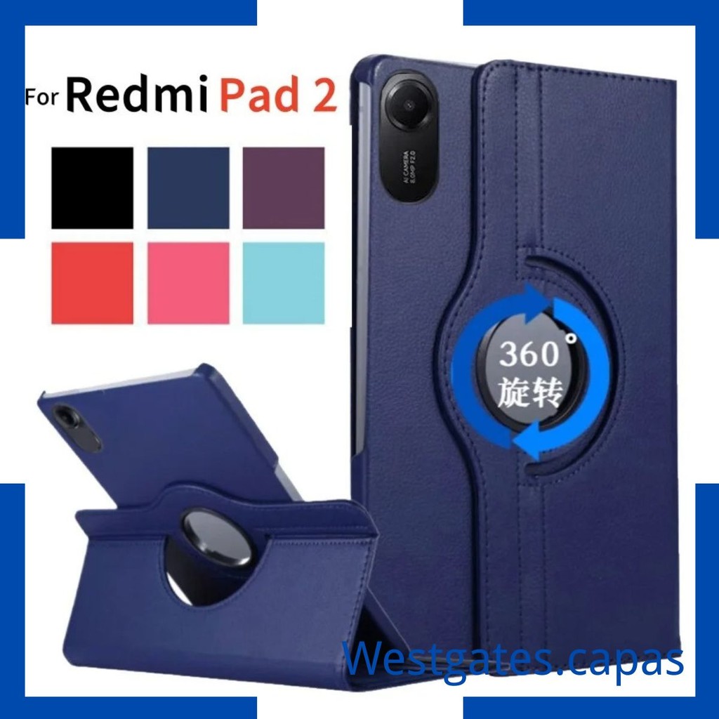 Capa Tablet couro sintetico compativel para Xiaomi, Capa para Redmi Pad 2, 11 ",