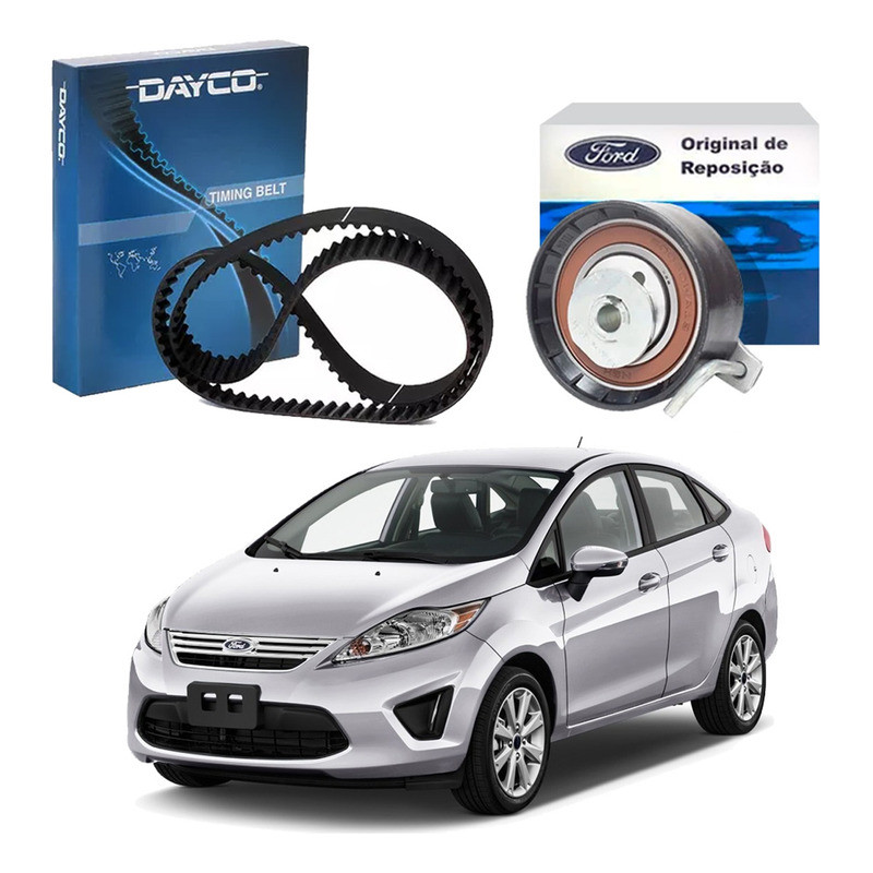 Kit Correia Dentada Tensor, Fiesta Sedan 1.6 2010 A 2013 em Oferta na Shopee